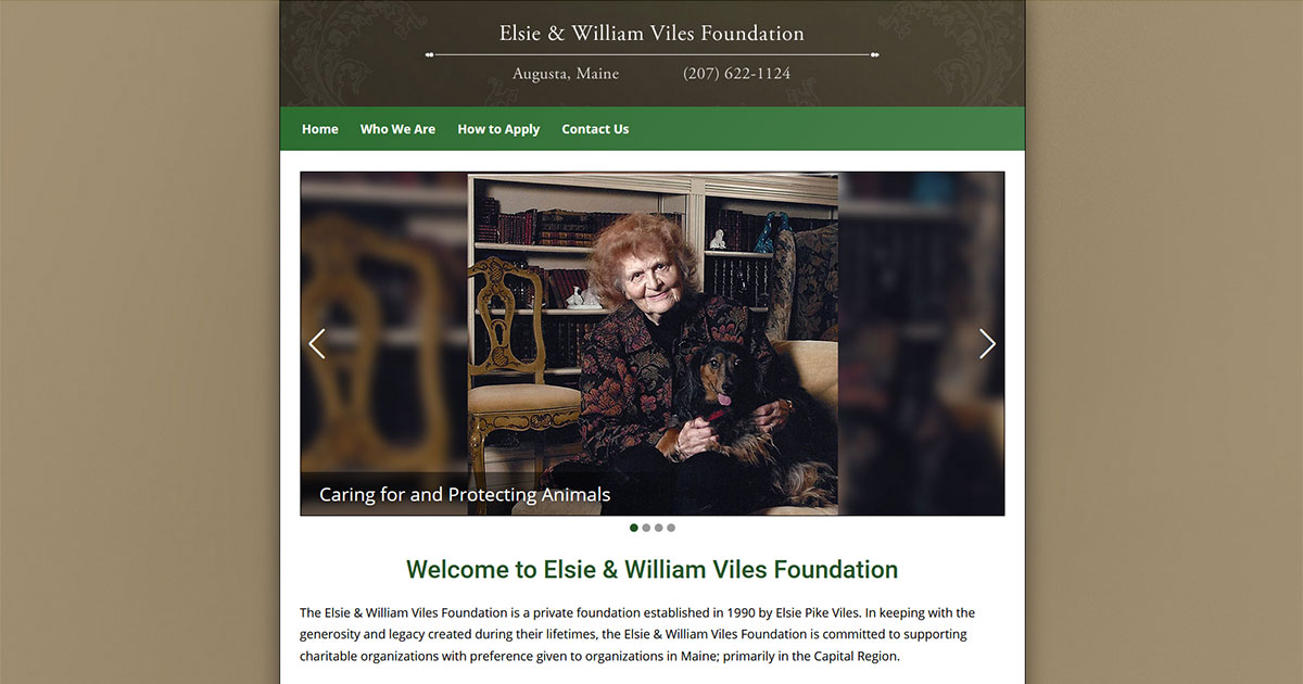 Elsie & William Viles Foundation - A Maine Charitable Organization